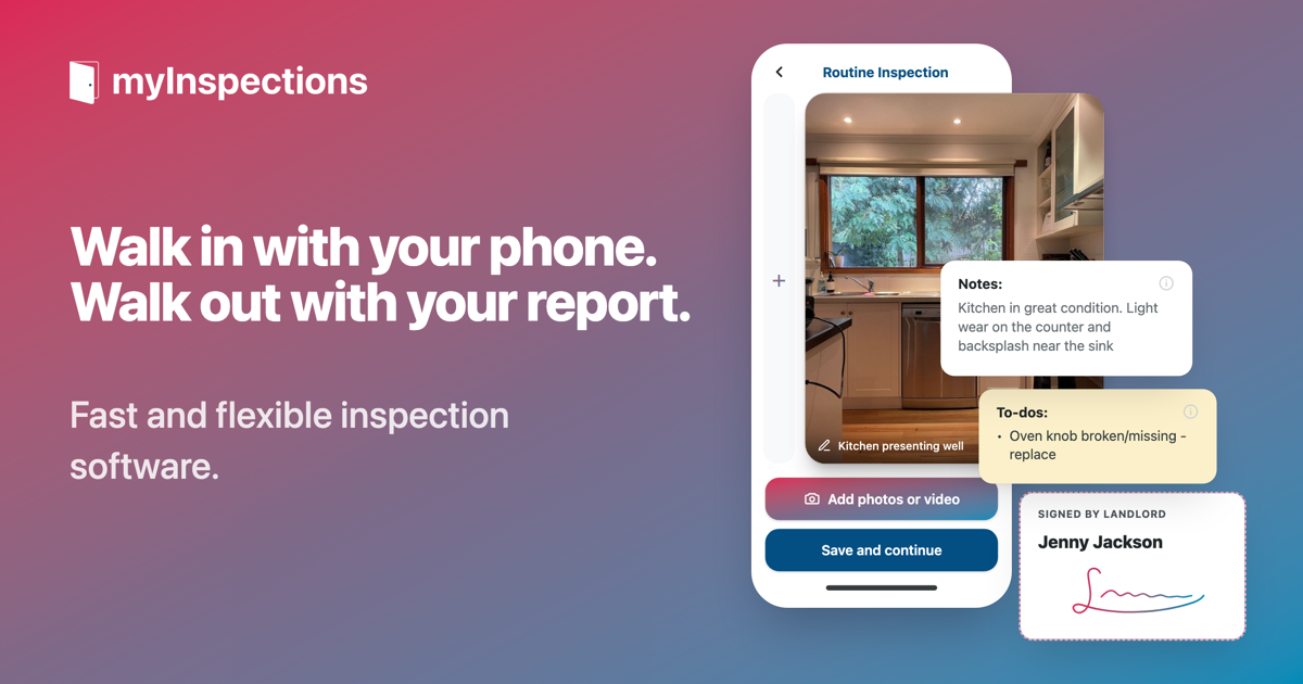 Free Property Inspection App | myInspections - myInspections