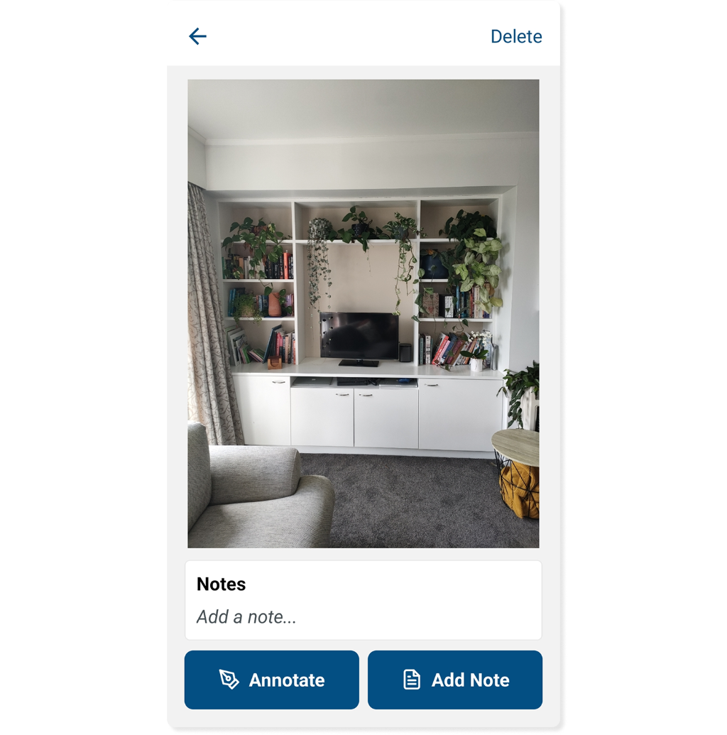 Opening a photo in myInspections